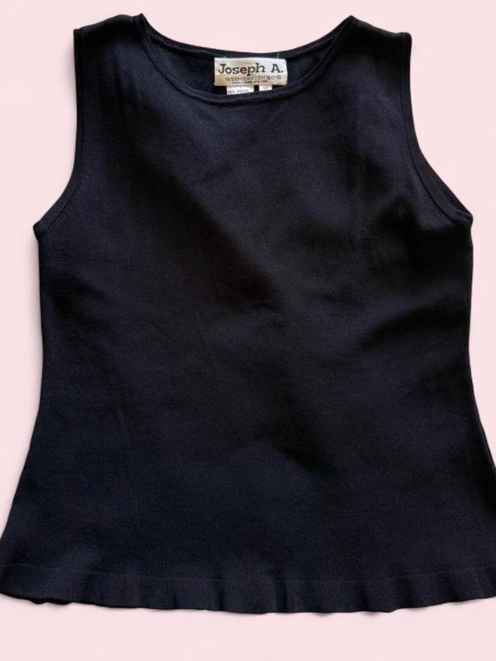 Vintage Women's Black Sleeveless Tank